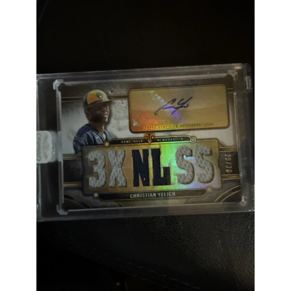 2024 Topps Triple Threads Jersey Christian Yelich Autograph Relic /36 -Brewers🔥